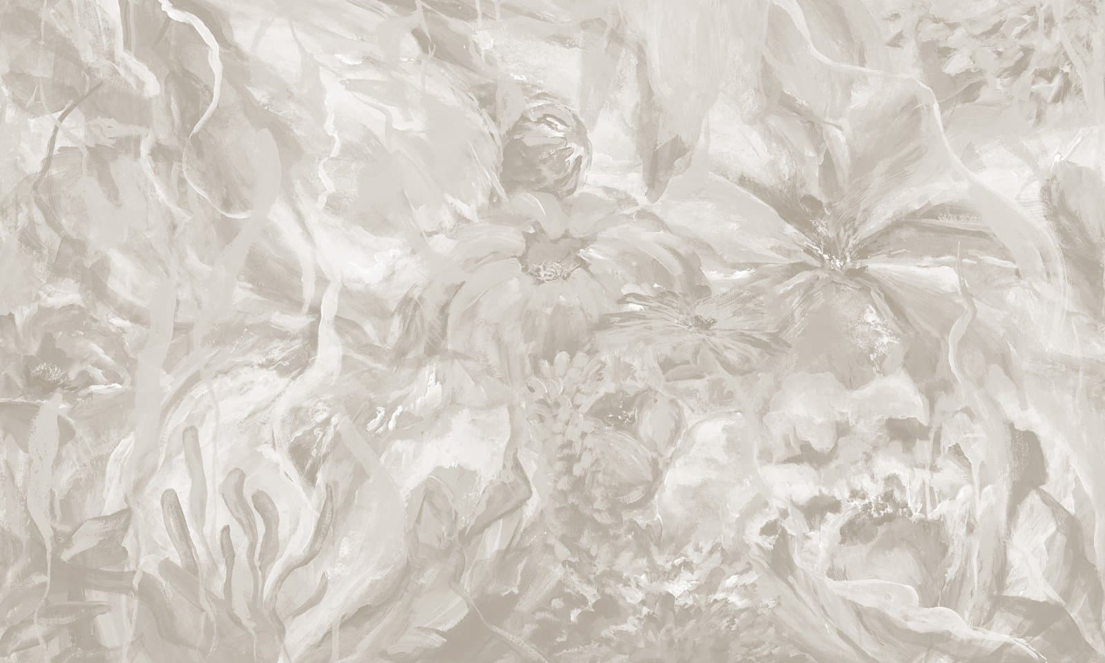 Papier peint Amber Dream - Design abstrait aux tons ambrés