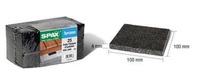 Plaque de solive SPAX 4 x 10 x 10 cm - ALGAWOOD | Dartank