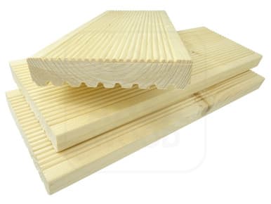 Plancher épicéa scandinave rainuré 2,8 × 14,5 cm Classe AB - ALGAWOOD | Dartank