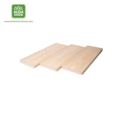 Plancher et plafond en épicéa scandinave 2,8 × 17 cm, classe AB, languette et rainure - ALGAWOOD | Dartank