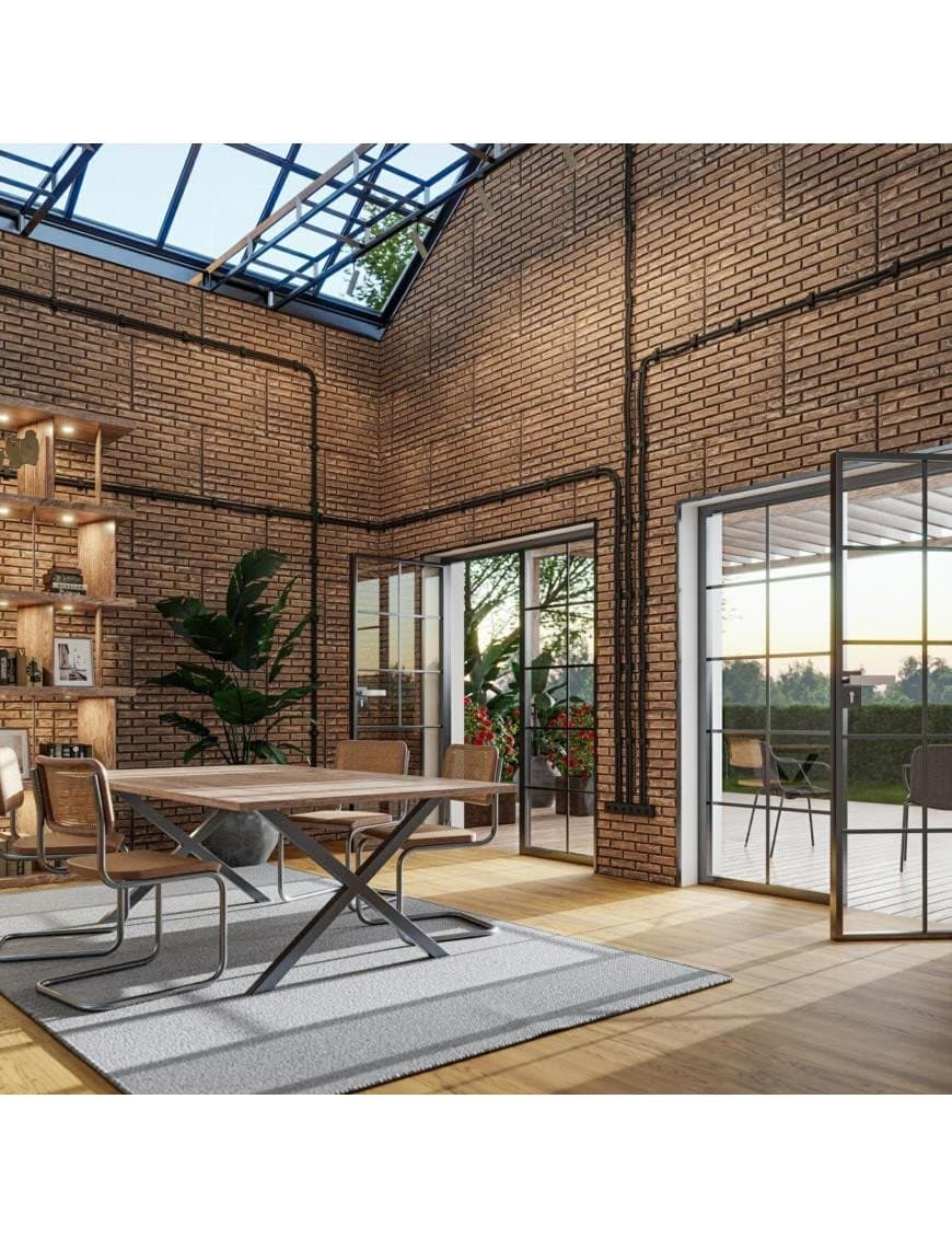 Panneau Mural Brick Conctrete Old iron 13m² – 26 pièces