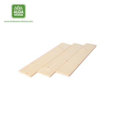 Plancher en épicéa scandinave 1,2 × 9,6 cm classe AB biseauté