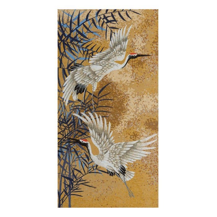 Carrelage mural Grues – 110×220 cm
