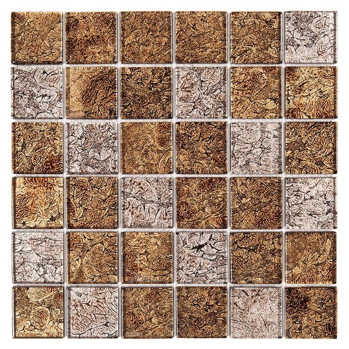 Mosaïque de verre Spark Walnut 48