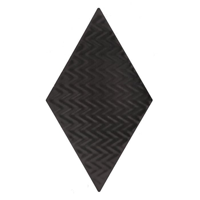 Carrelage mural Rombic Noir 04 mat