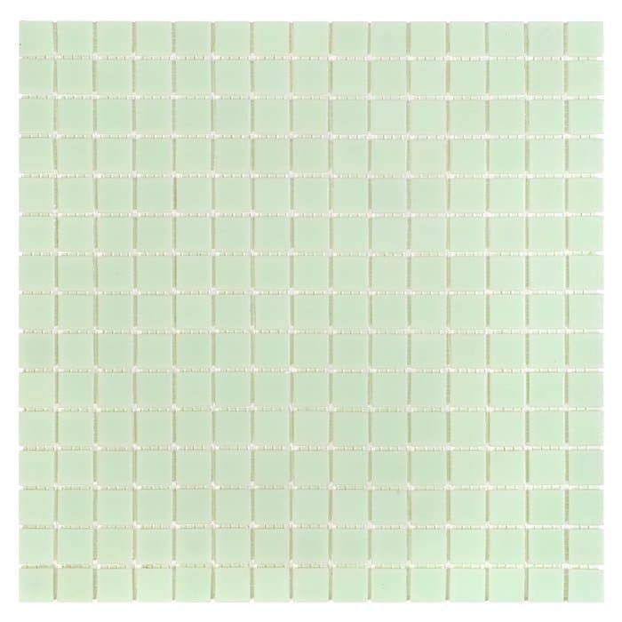 Mosaïque verre de quartz antidérapante R11 verte brillante