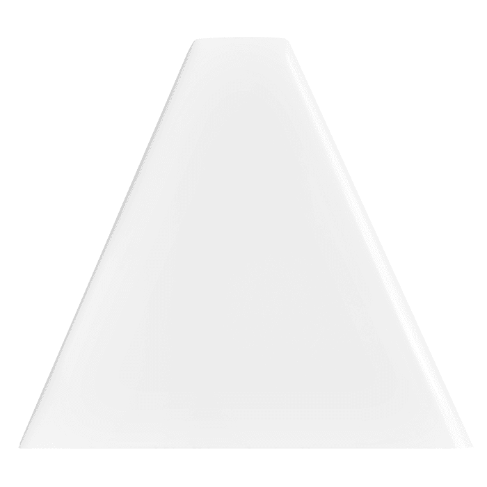 Demi-carreau Carat blanc et plat C-WH06 - Décoration | Dartank