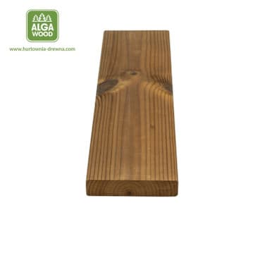 Planche thermo-traitée en pin AB 1,9 x 11,7 cm