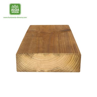Bois de charpente pin imprégné C24 NTR 4,5 x 19,5 cm - ALGAWOOD | Dartank