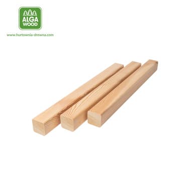 Solives carrées en mélèze de Sibérie 4,5 x 4,5 cm classe AB - ALGAWOOD | Dartank
