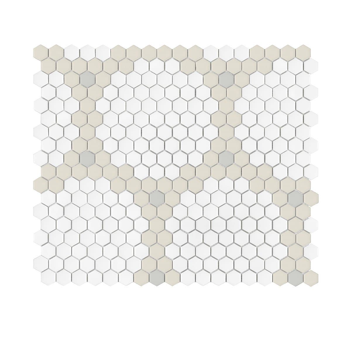 Carrelage Guirlande mini hexagones coton mat