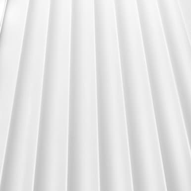 Panneau Mural Duna WP001 270cm Blanc Mate Motif 3D
