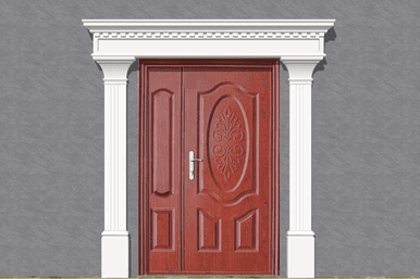 Pilastre Décoratif PR2 – Rainures Élégantes pour Façade