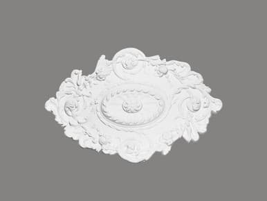 Rosace de plafond B2021 forme ovale avec motif floral - Mardom Decor | Dartank