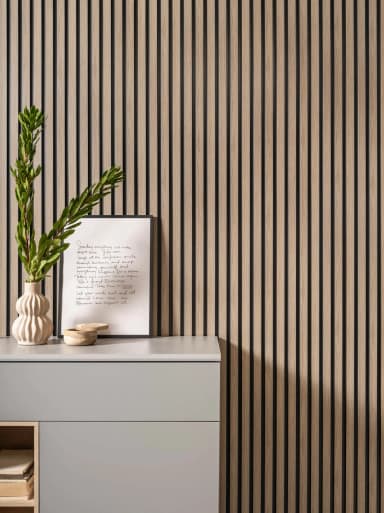 Lamelle Murale Medio L0203 : Touche de Gris Chêne Bois Calme
