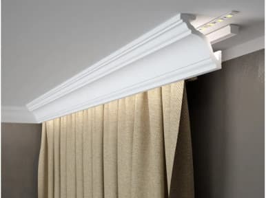 Cache Tringle à Rideau Mardom MD213 200cm Blanc Mate - Mardom Decor | Dartank