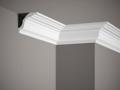 Corniche de plafond blanc mate en Profoam MDB102- L: 200,00 (cm) x H: 8,00 (cm) x P : 8,00 (cm) - Mardom Decor | Dartank