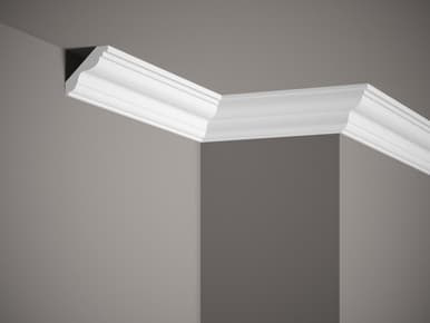 Corniche de plafond blanc mate en Profoam MDB147- L: 200,00 (cm) x H: 5,00 (cm) x P : 5,50 (cm)