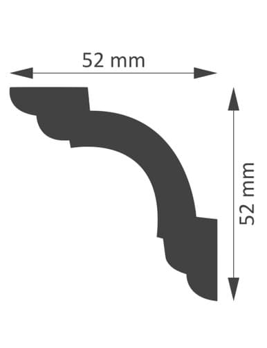 Carton de 48 mètres Corniche Plafond CD50C DMS - 24 pièces - DMS DECOR | Dartank