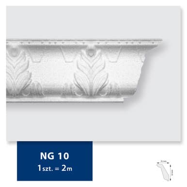 Carton de 116 mètres Corniche Plafond G10 DMS - 58 pièces - DMS DECOR | Dartank