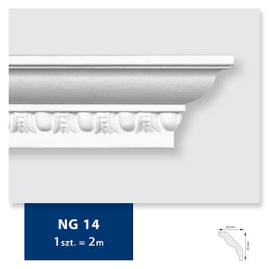 Carton de 76 mètres Corniche Plafond G14 DMS - 38 pièces - DMS DECOR | Dartank
