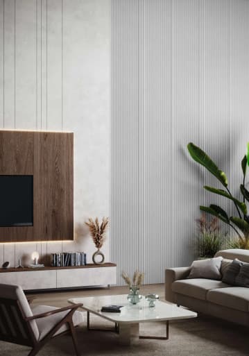 Lamelle Murale VIVID WP003A Blanc Satiné Mardom - 270cm
