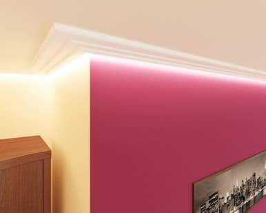 Corniche Lumineuse FAO15 : Profilé Horizontal d'Escalier