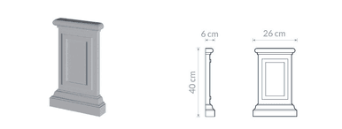 Base de pilastre PB3 design classique et moderne