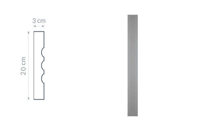 Pilastre Décoratif PR2 – Rainures Élégantes pour Façade