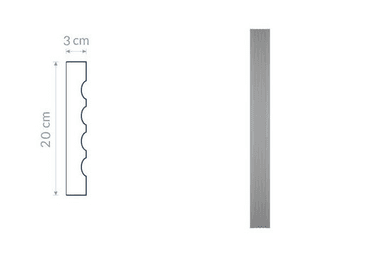 Pilastre Décoratif PR3 – Style Distinctif avec 4 Rainures