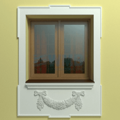 Relief Murale DK9 : forme de courbe orné de motifs floraux