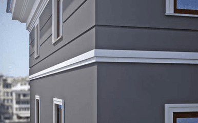Corniche GM7 moderne : forme plate et large