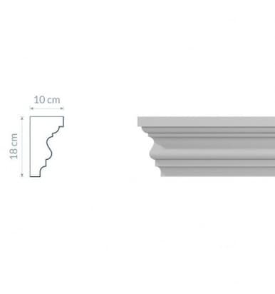 Corniche GW12 : Élégance classique avec courbes raffinées.
