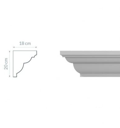 Corniche GW14 :Courbes élégantes et dimensions harmonieuses