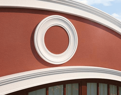 Rosace décoratif RZ1 : Ronde avec profil classique à détails sculptés