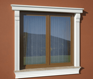 Corniche de fenêtre GO5 - Design Minimaliste Personnalisée - Coupes et finition d’usine – gratuites. - WMB | Dartank