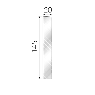 Moulure de fenêtre Premium Line WPL7 : Forme plate et simple